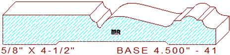Baseboard 4-1/2" - 41 Baseboard 4-1/2" - 41