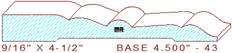 Baseboard 4-1/2" - 43 Baseboard 4-1/2" - 43