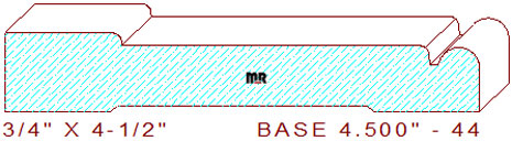 Baseboard 4-1/2" - 44 Baseboard 4-1/2" - 44