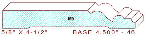 Baseboard 4-1/2" - 46 