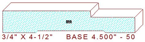 Baseboard 4-1/2" - 50 Baseboard 4-1/2" - 50