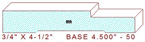 Baseboard 4-1/2" - 50