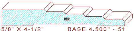 Baseboard 4-1/2" - 51 Baseboard 4-1/2" - 51