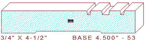 Baseboard 4-1/2" - 53 Baseboard 4-1/2" - 53