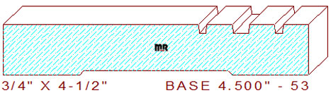 Baseboard 4-1/2" - 53