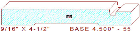 Baseboard 4-1/2" - 55 Baseboard 4-1/2" - 55