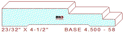 Baseboard 4-1/2" - 58