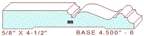 Baseboard 4-1/2" - 6 Baseboard 4-1/2" - 6