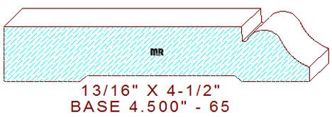 Baseboard 4-1/2" - 65 Baseboard 4-1/2" - 65