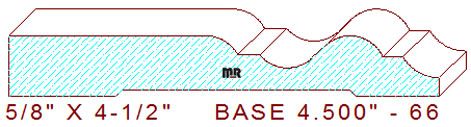 Baseboard 4-1/2" - 66 Baseboard 4-1/2" - 66