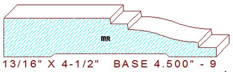 Baseboard 4-1/2" - 9 Baseboard 4-1/2" - 9