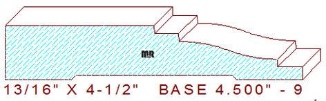 Baseboard 4-1/2" - 9