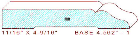 Baseboard 4-9/16" - 1 Baseboard 4-9/16" - 1