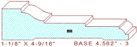 Baseboard 4-9/16" - 3