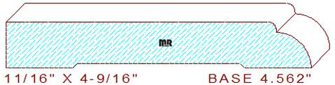 Baseboard 4-9/16" Baseboard 4-9/16"