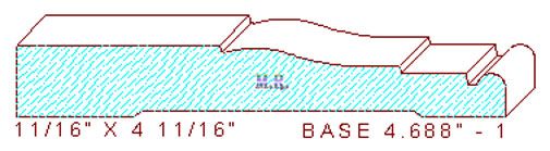 Baseboard 4-11/16" - 1