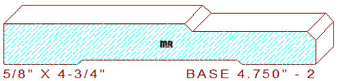 Baseboard 4-3/4" - 2