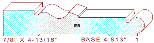 Baseboard 4-13/16" - 1 Baseboard 4-13/16" - 1