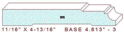 Baseboard 4-13/16" - 3