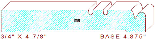 Baseboard 4-7/8" Baseboard 4-7/8"
