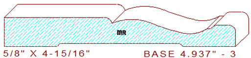 Baseboard 4-15/16" - 3