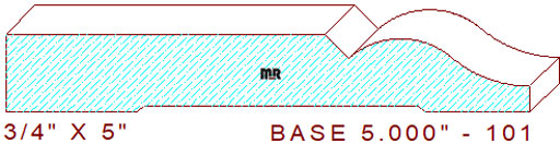 Baseboard 5" - 101 Baseboard 5" - 101