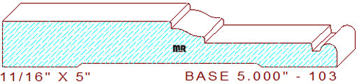Baseboard 5" - 103 Baseboard 5" - 103