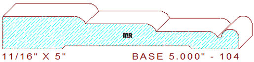 Baseboard 5-1/2" - 104