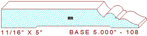 Baseboard 5" - 108 Baseboard 5" - 108