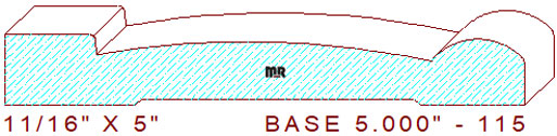 Baseboard 5" - 115 Baseboard 5" - 115