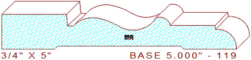 Baseboard 5" - 119 Baseboard 5" - 119
