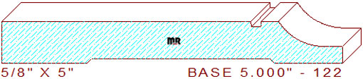 Baseboard 5" - 122