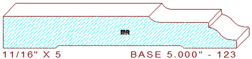 Baseboard 5" - 123