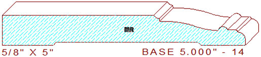 Baseboard 5" - 14 Baseboard 5" - 14