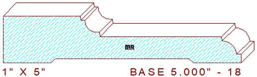 Baseboard 5" - 18 Baseboard 5" - 18