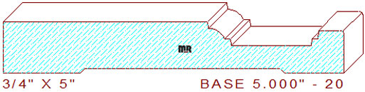 Baseboard 5" - 20 Baseboard 5" - 20
