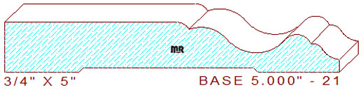 Baseboard 5" - 21 Baseboard 5" - 21