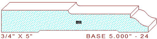 Baseboard 5" - 24 Baseboard 5" - 24