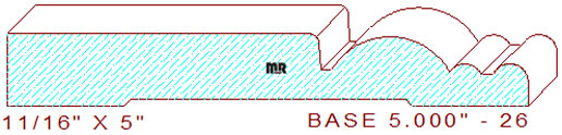 Baseboard 5" - 26 Baseboard 5" - 26