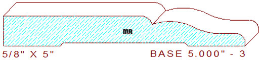 Baseboard 5" - 3 Baseboard 5" - 3