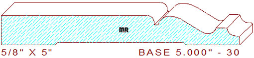 Baseboard 5" - 30 Baseboard 5" - 30