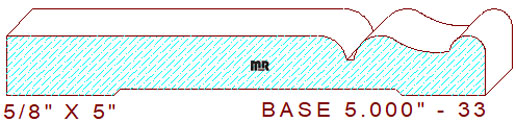 Baseboard 5" - 33 Baseboard 5" - 33