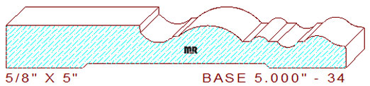 Baseboard 5" - 34