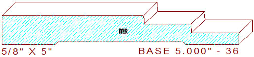 Baseboard 5" - 36 Baseboard 5" - 36