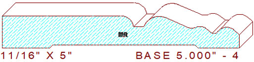 Baseboard 5" - 4 Baseboard 5" - 4