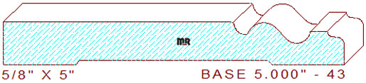 Baseboard 5" - 43 Baseboard 5" - 43