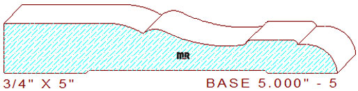Baseboard 5" - 5 Baseboard 5" - 5