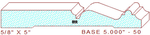 Baseboard 5" - 50 Baseboard 5" - 50
