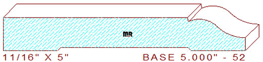Baseboard 5" - 52 Baseboard 5" - 52