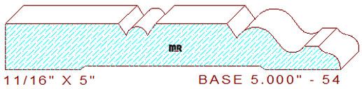 Baseboard 5" - 54 Baseboard 5" - 54